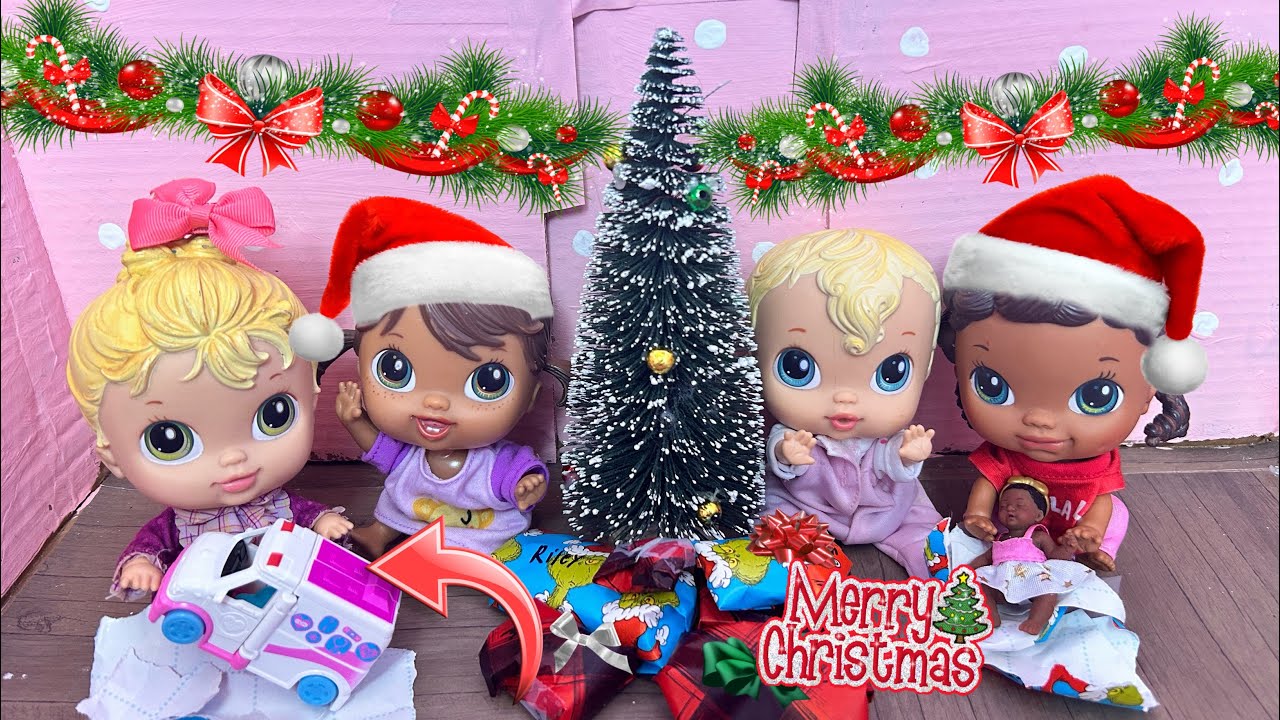 NEW Baby alive crib life dolls Morning routine ☀️ Christmas morning 🎅🏾 opening presents 🎁 
