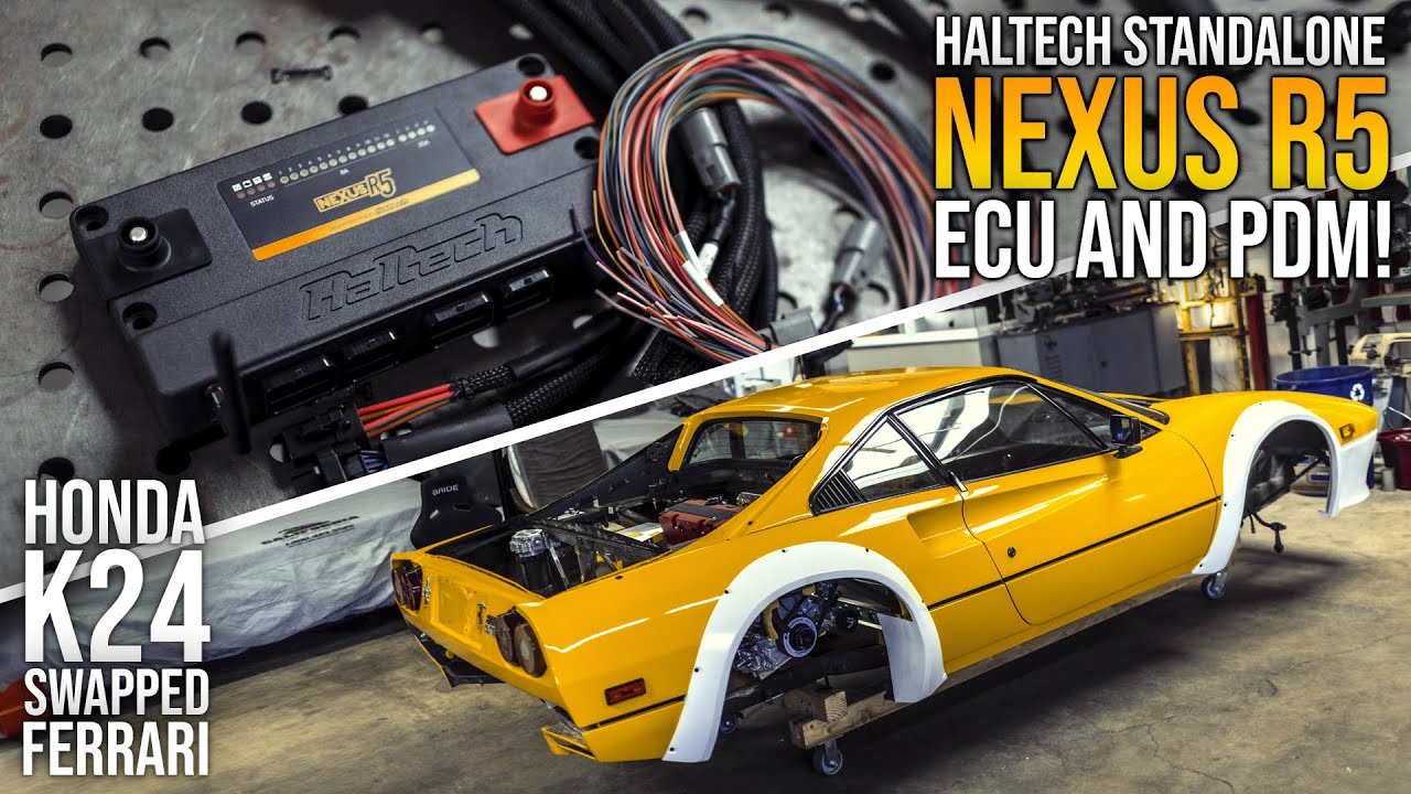 Ferrari с двигателем Honda становится автономной: ЭБУ и PDM Haltech Nexus R5 — Эпизод 64