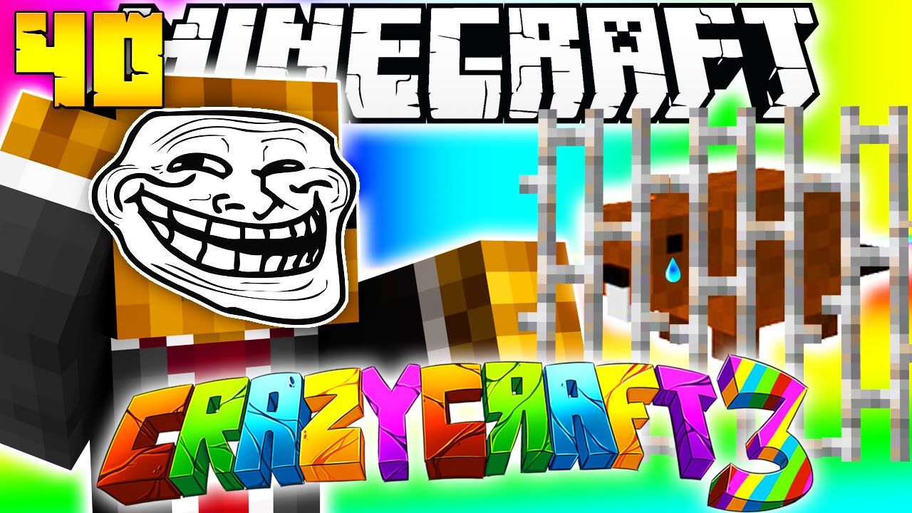 Minecraft CRAZY CRAFT 3.0 - Pranking BajanCanadian (Stealing His Beaver) #40