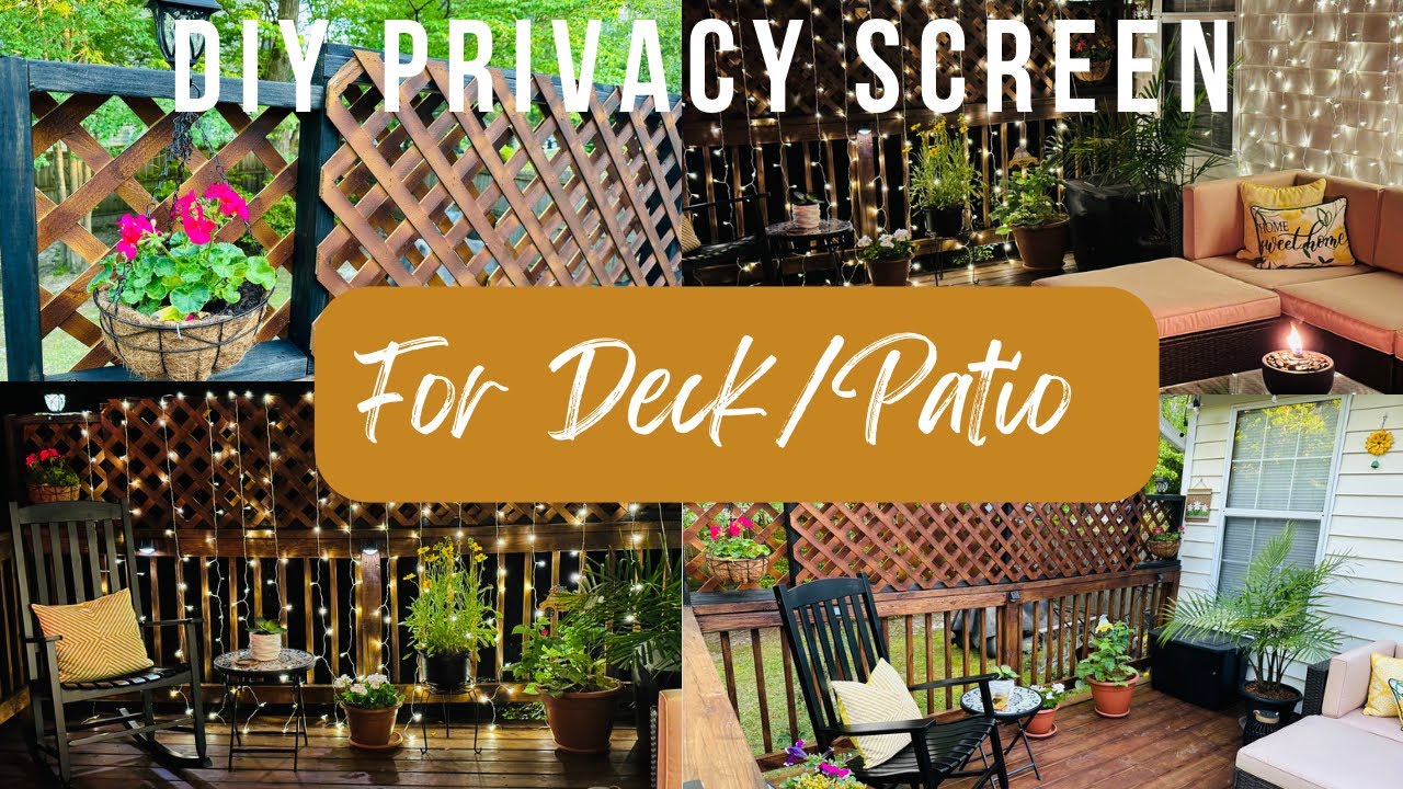 Spring/Summer 2023 DIY Privacy Screen for Outdoor Deck or Patio|Budget Friendly|Outdoor Living