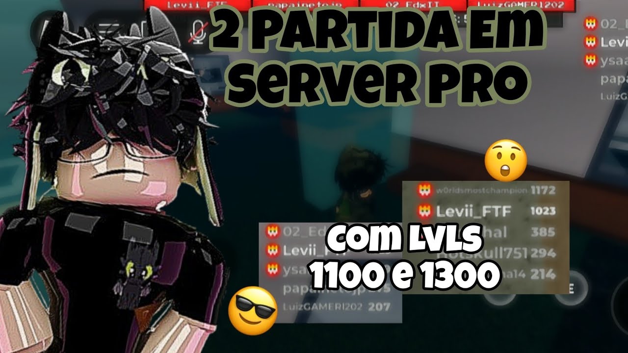 •Joguei Com Níveis 1100 e 1300 no Pro Server! | Flee The Facility | Roblox•