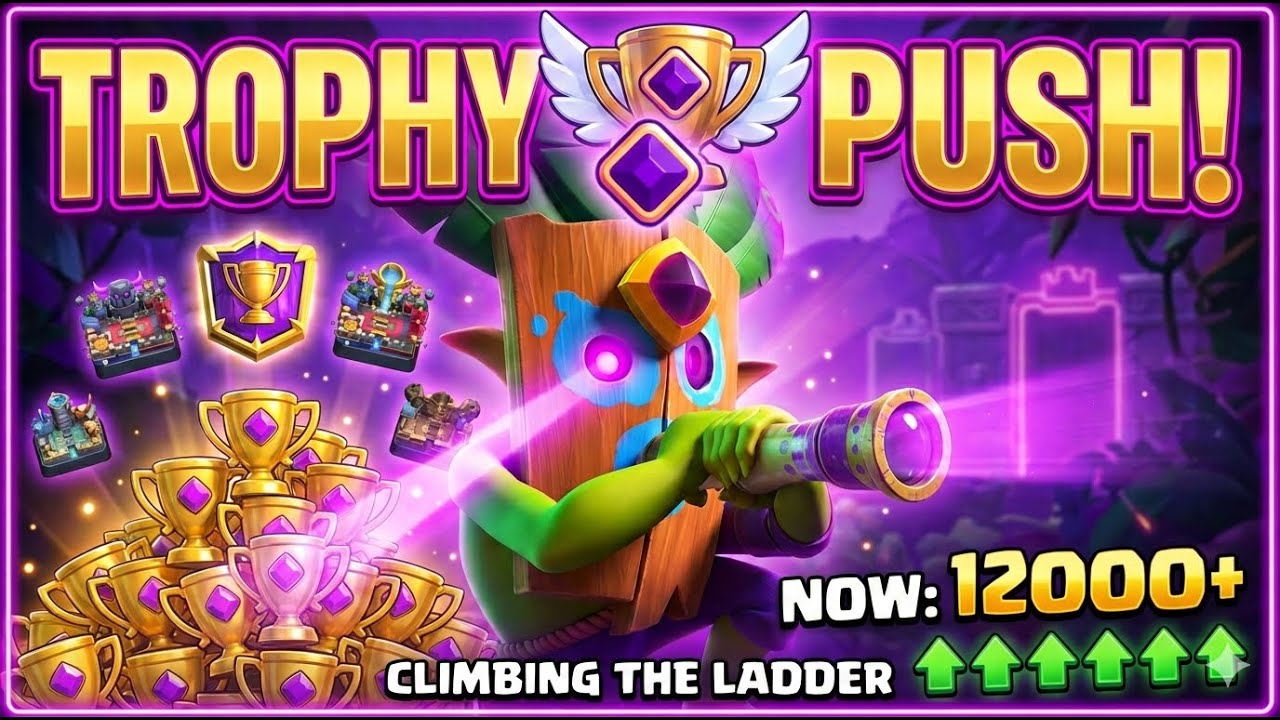 clash royale trophy push live