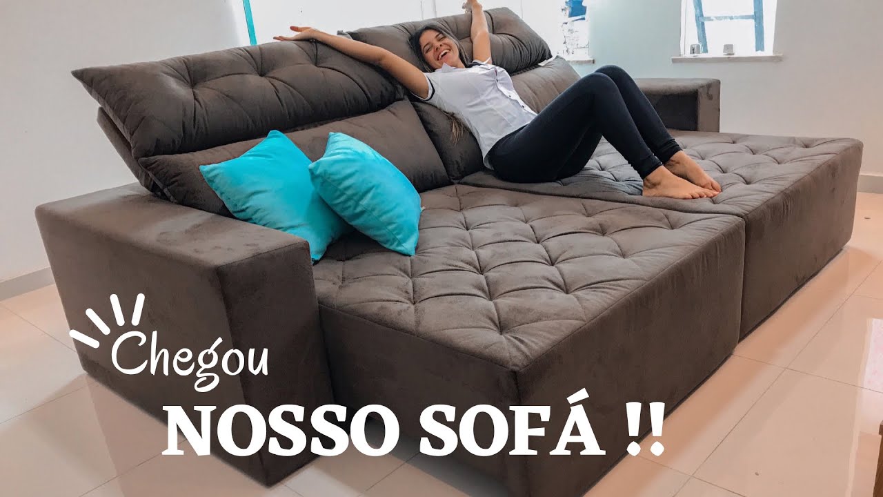 SOFÁ RETRÁTIL 4 LUGARES- Rifletti l Zanny Santos