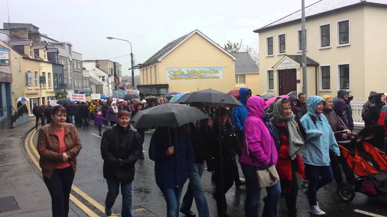 Anti water charges protest in Donegal