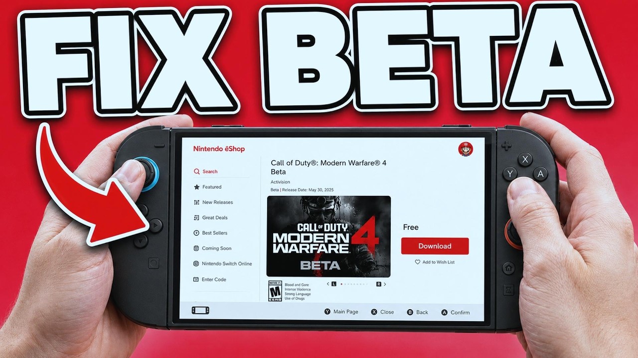 Modern Warfare 4 Beta Not Showing In Nintendo eShop On Switch 2 Fix - Full Guide
