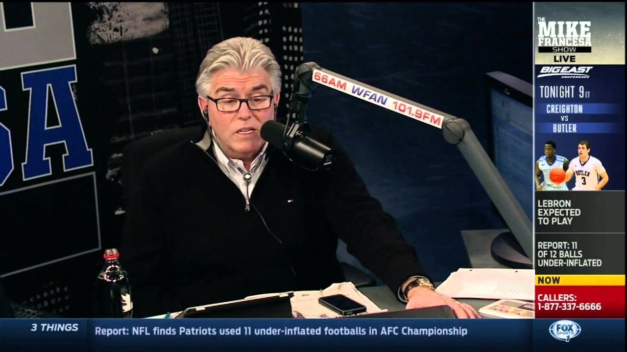 Mike Francesa discussing deflategate