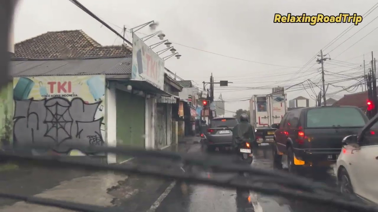 Car Driving Sound Effect with Rain for Sleep & Relaxation