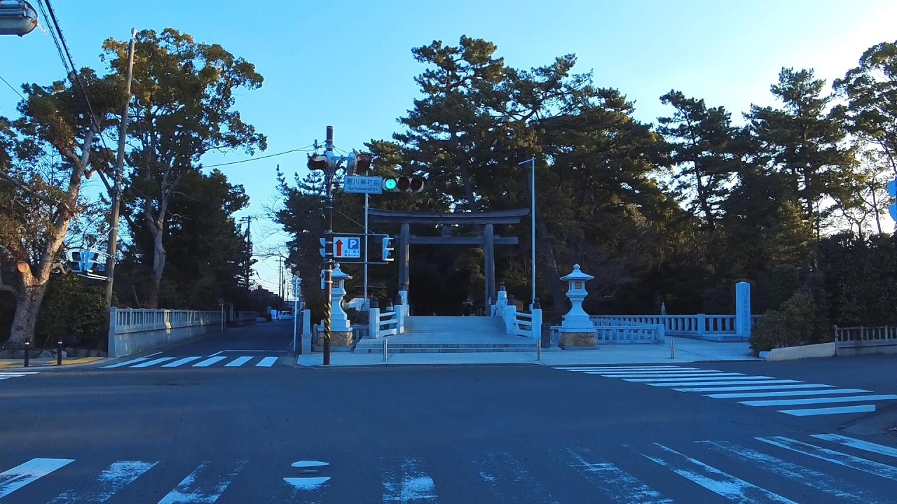Morning Drive Around Samukawa Shrine | Peaceful Japan 4K