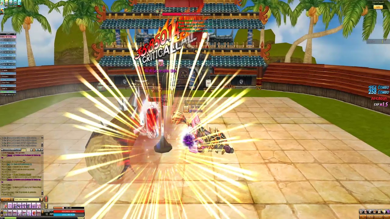 Dragonica Europe : Ombre VS sac de sable