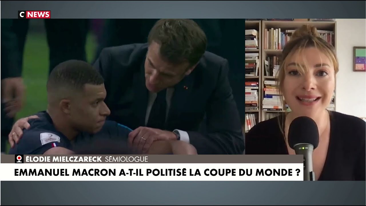 Pourquoi on ne supporte pas qu'Emmanuel Macron touche Kylian Mbappé : analyse sémiologique sur Cnews