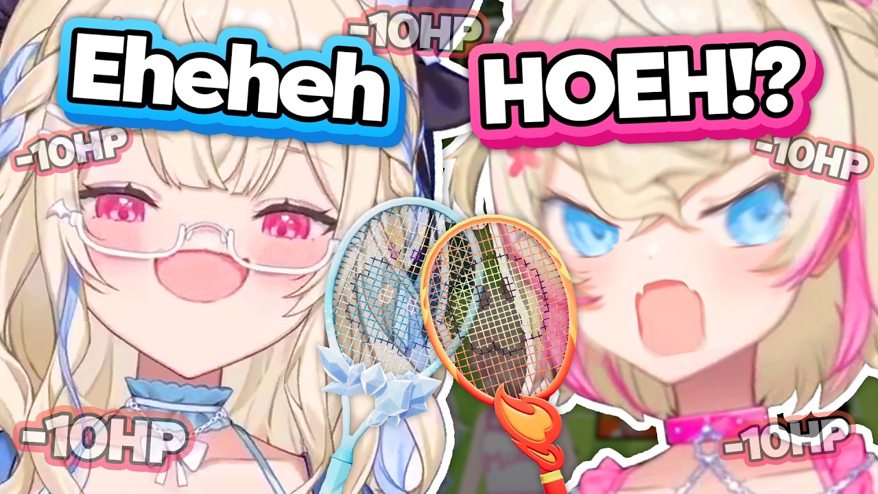 I love how Fuwawa gets super smug and eheheh whenever she beats Mococo in Mario Tennis