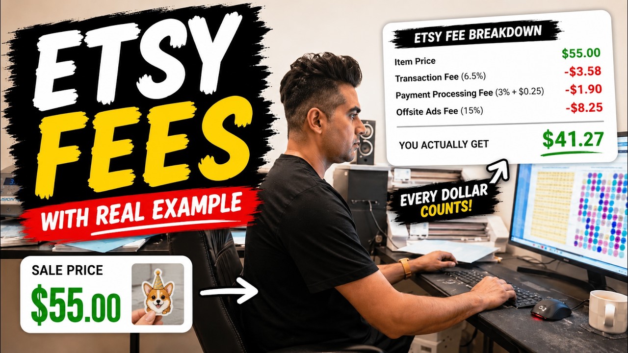 Etsy Seller Fees Explained With Real Numbers!