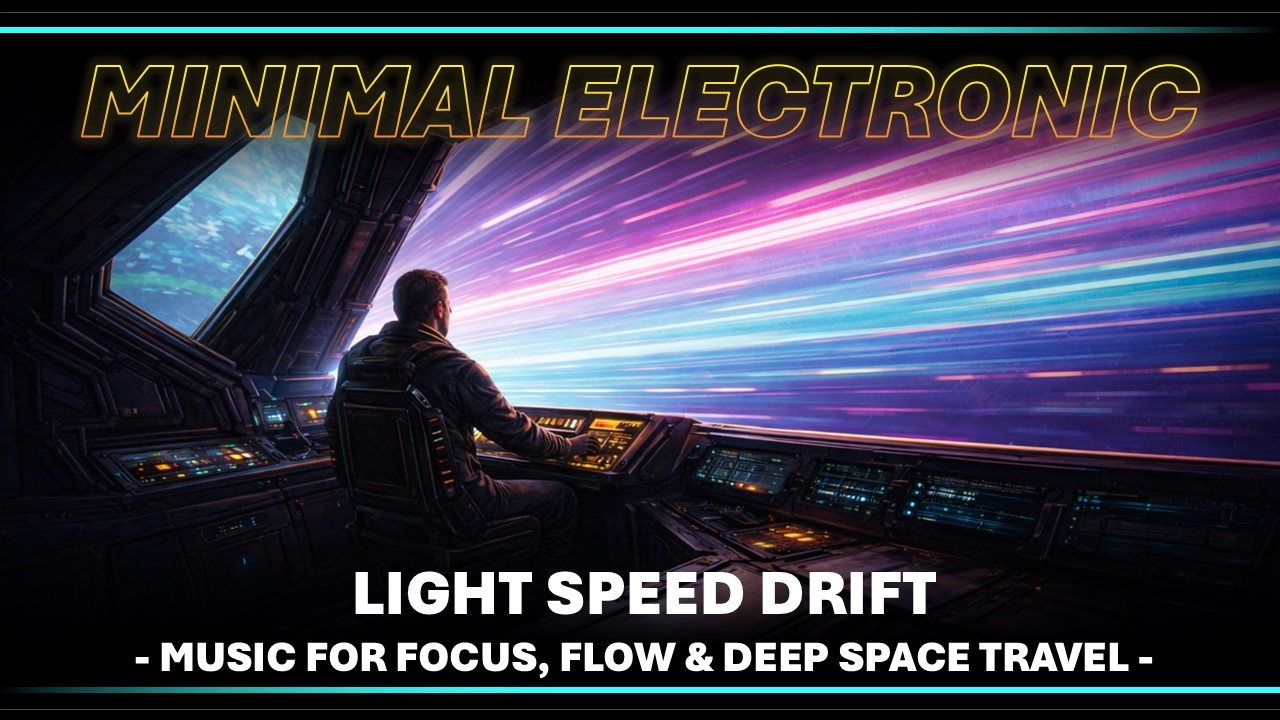 🧠 Minimal Electronic 🎧 Light Speed Drift - Music for Focus, Flow & Deep Space Travel