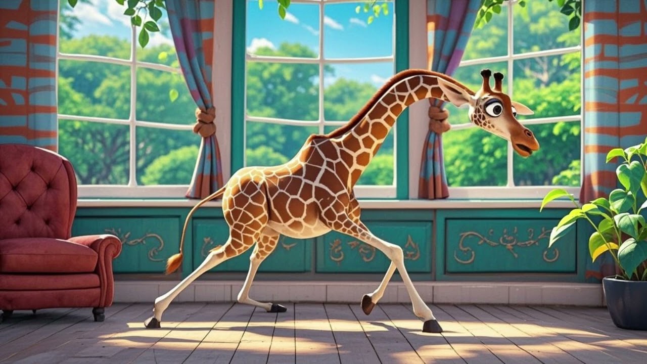 Giraffe Stretch Dance 2 🦒 | Fun Kids Dance & Sing-Along Song