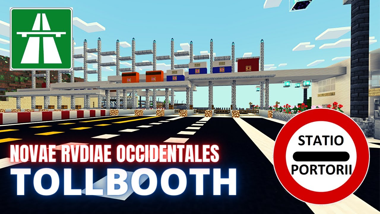MINECRAFT FREEWAY TOLLBOOTH TIMELAPSE | Building new Novae Rudiae Tollbooth along A3 fwy !