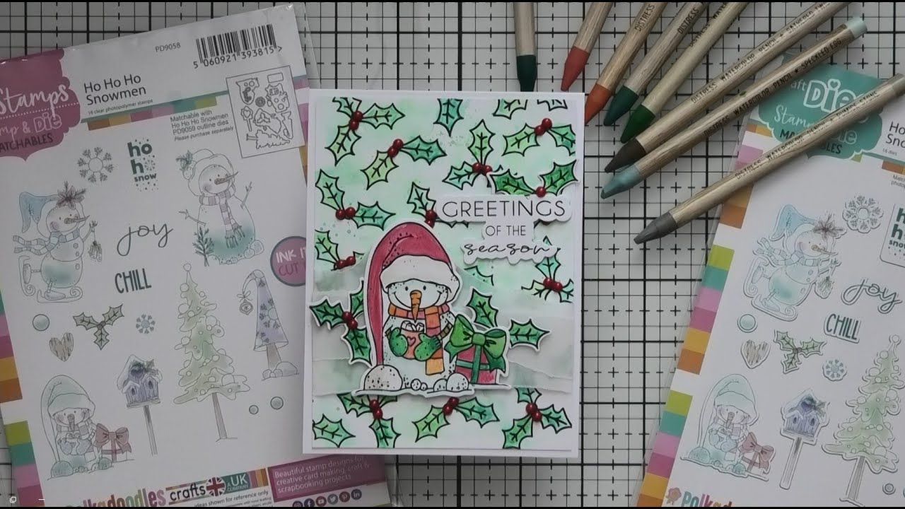 How to Make a Cute Christmas Snowman Card