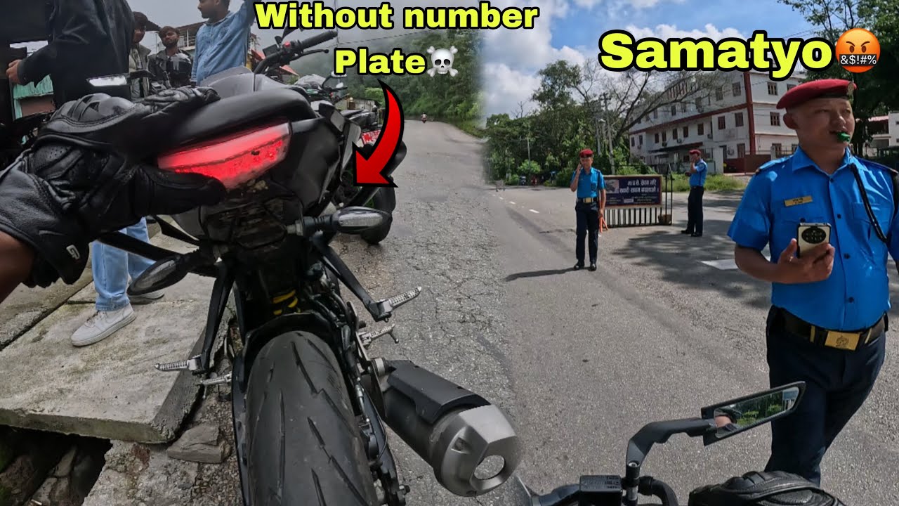 Without number plate ko long ride ma niskiyo💀