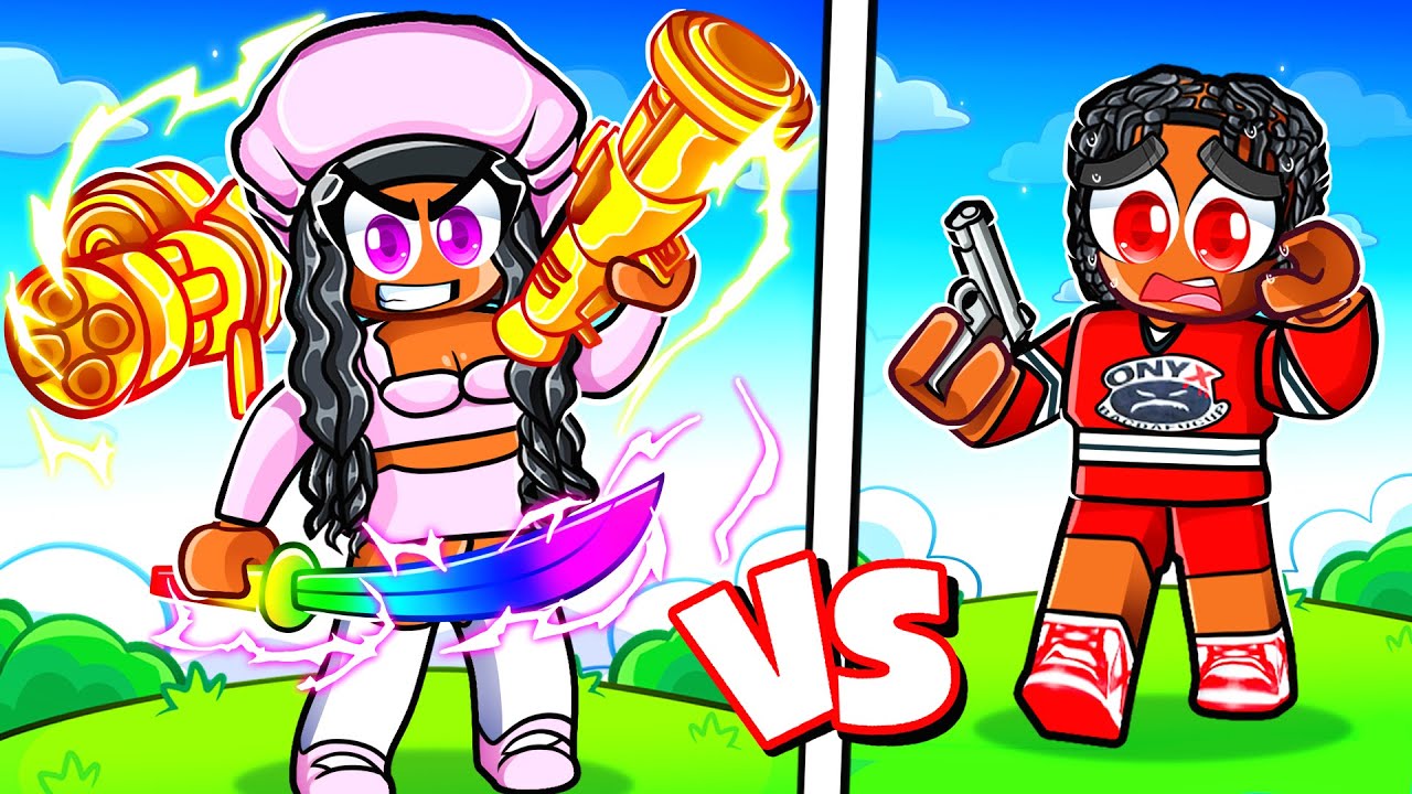 We used OVERPOWERED Guns in Roblox Rivals!