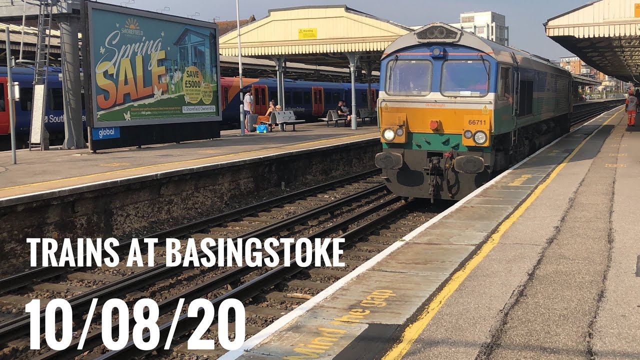 Trains at Basingstoke 10/08/20