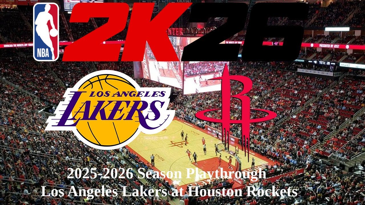 NBA2K26 | 2025-26 Season Playthrough | L.A. Lakers (43-25) at Houston Rockets (45-22) 03/18/26