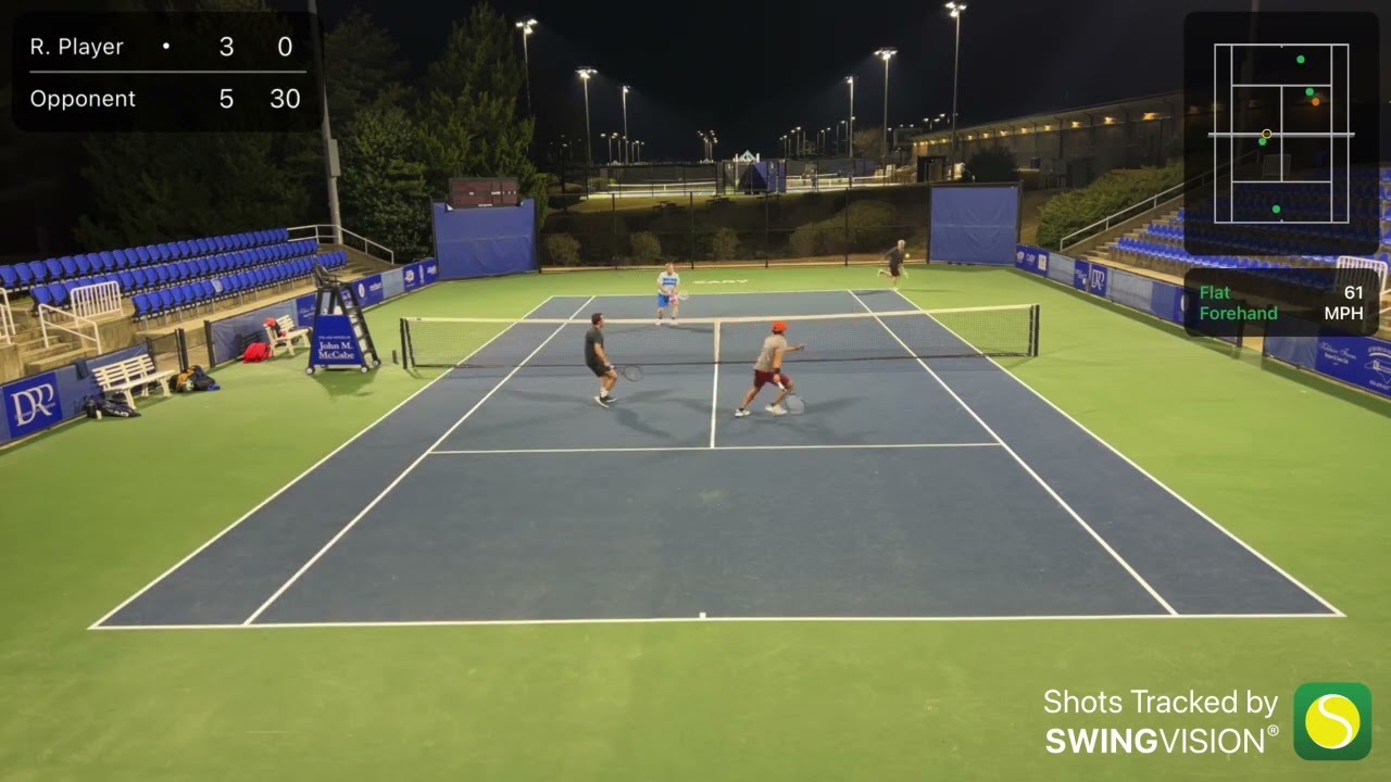USTA 3.5 tennis doubles against a tricky lefty righty combo