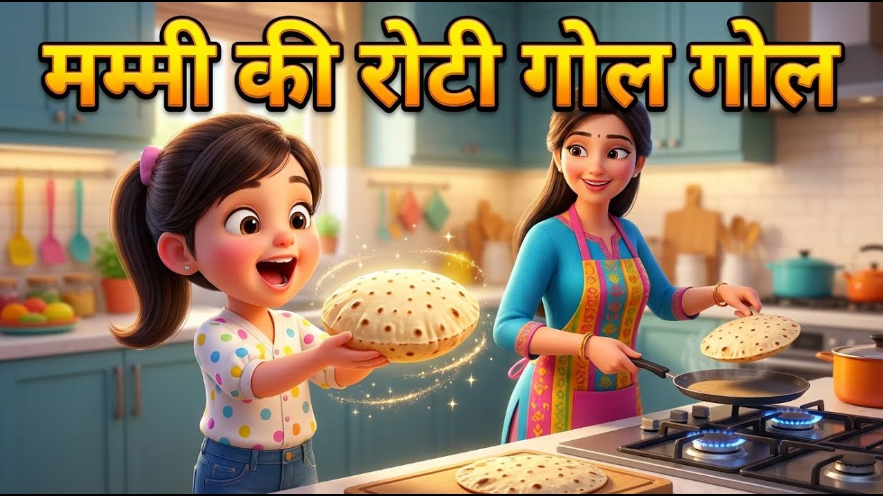 Mummy Ki Roti Gol Gol | मम्मी की रोटी गोल गोल | Popular Rhymes for Children
