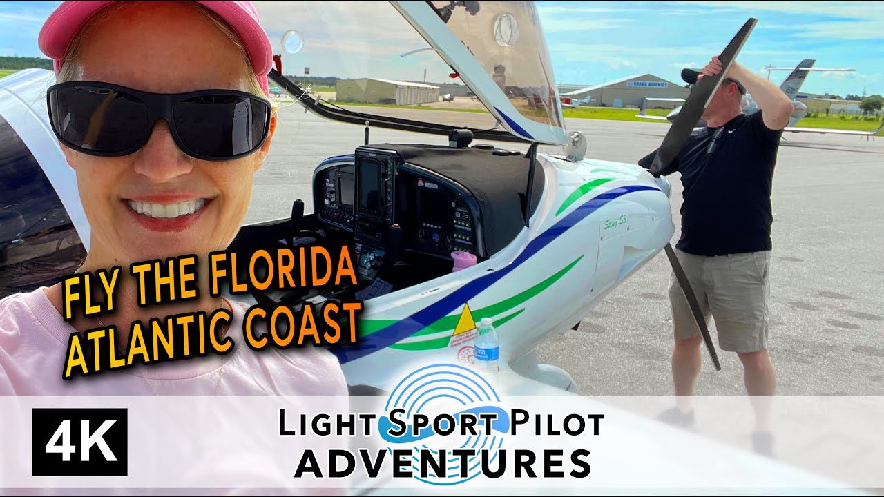 Flying The Full Florida Atlantic Coast! - Light Sport Pilot 005(4K) - N234YP - TL Sting S3