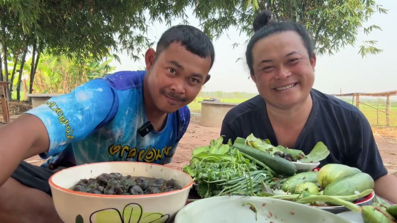 ไม่ได้กินมานานเมนูนี้ แจ่วเห็ดฟางสูตรปิ้งหอมๆอ่อมหอยขัวฝีมือแม่อร่อยทุกเมนูเลยค่ะ