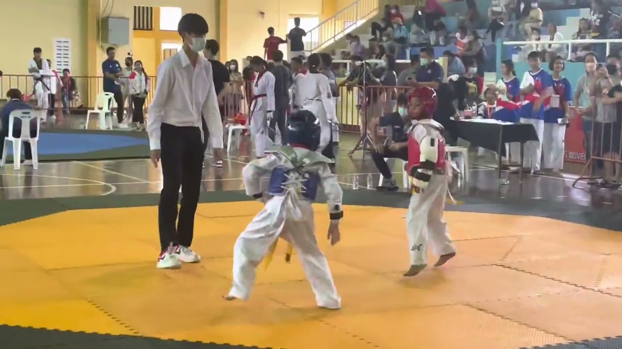 แข่งเทควันโดต่อสู้ คลาส c รุ่น9-10ปี น้ำหนักไม่เกิน 23 กก. (CC Taekwondo Prachuap Open 2022 5/11/65)