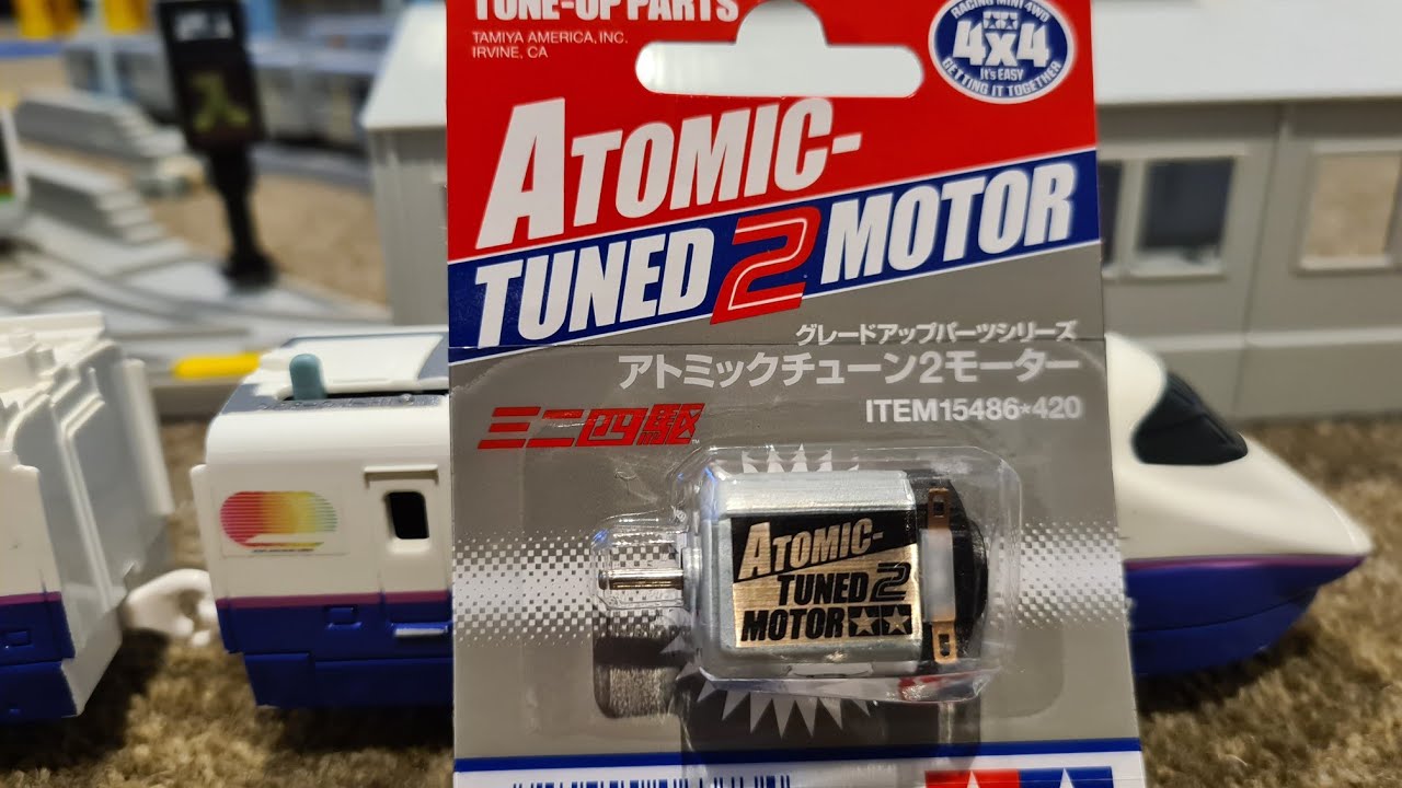 Tomica Plarail E2 Shinkansen Motor Upgrade with Atomic-Tuned 2 Motor