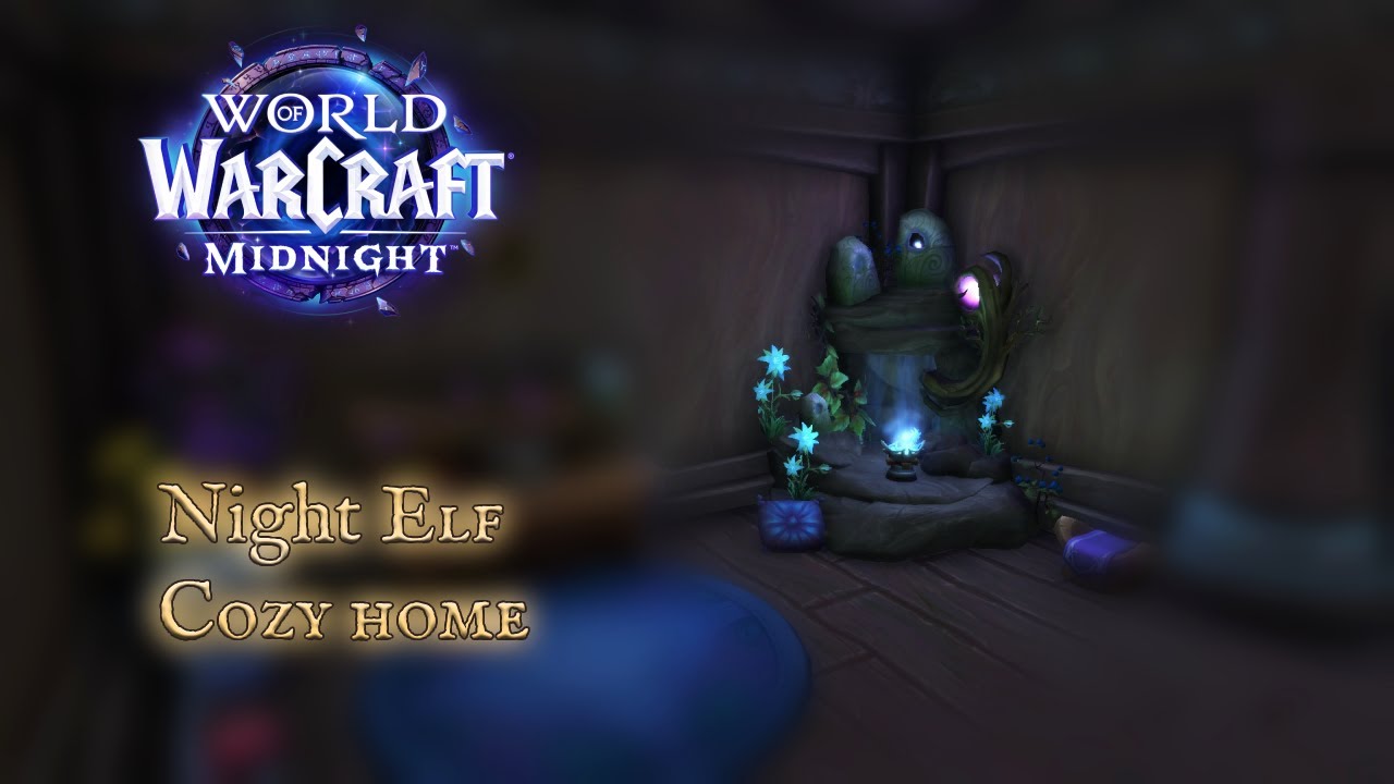 Night Elf House Interior | WoW Housing System (Beta Build)