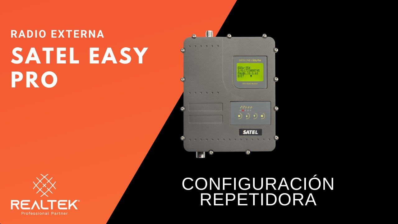 Radio Externa Satel Easy Pro | Configuración de Repetidora