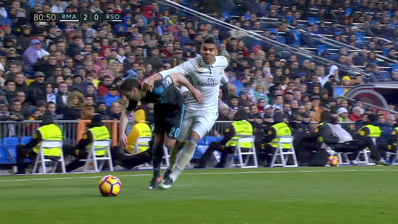 Casemiro vs Real Sociedad (H) HD 1080i (29/01/2017)