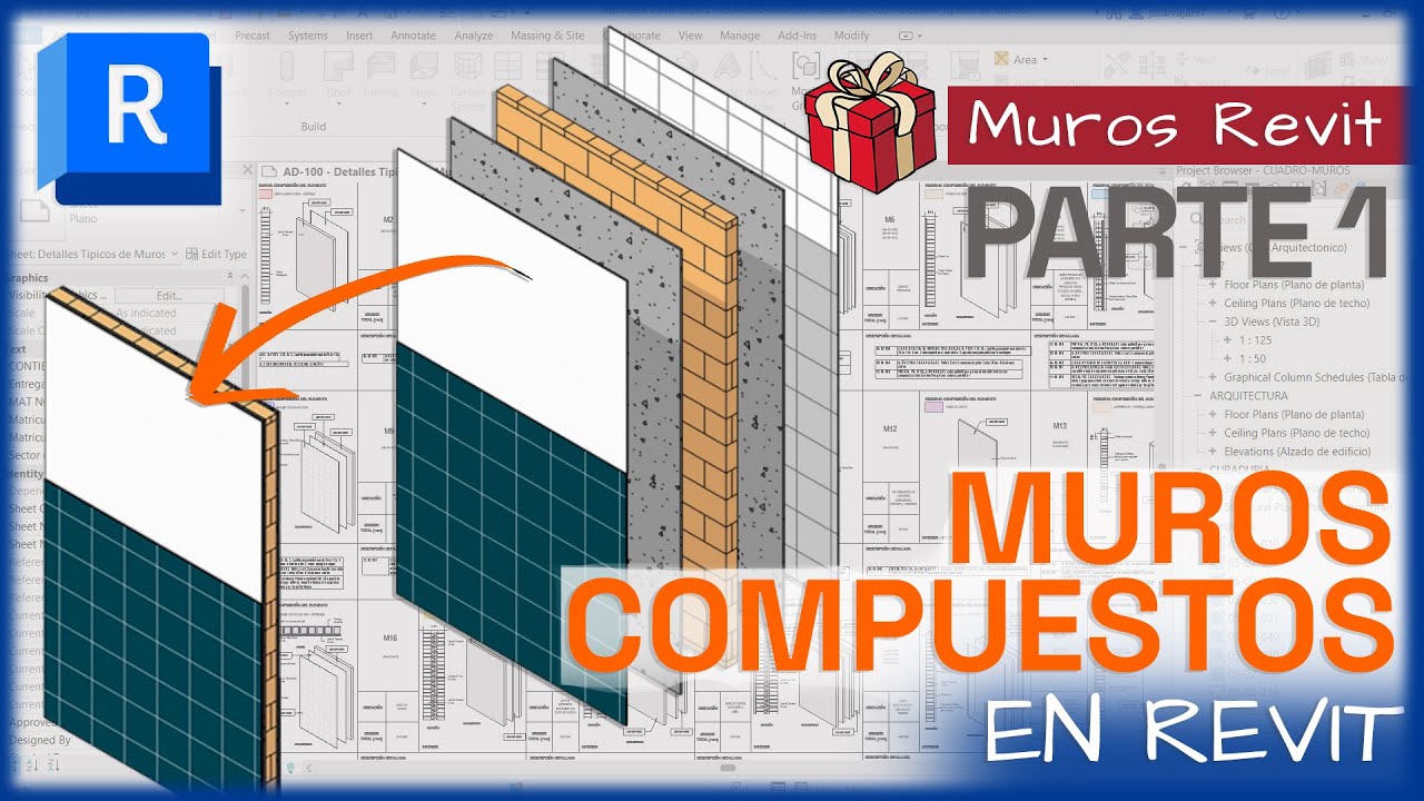 🔴 MUROS COMPUESTOS EN REVIT | Aprende a modelar arquitectura con precisión | Parte 1