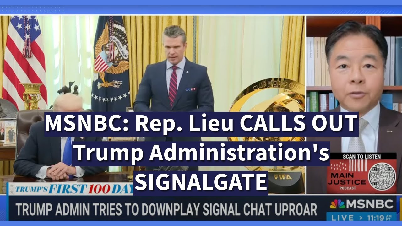 Rep. Ted Lieu Calls Out Hegseth’s Lies & Trump Ignoring Due Process on MSNBC