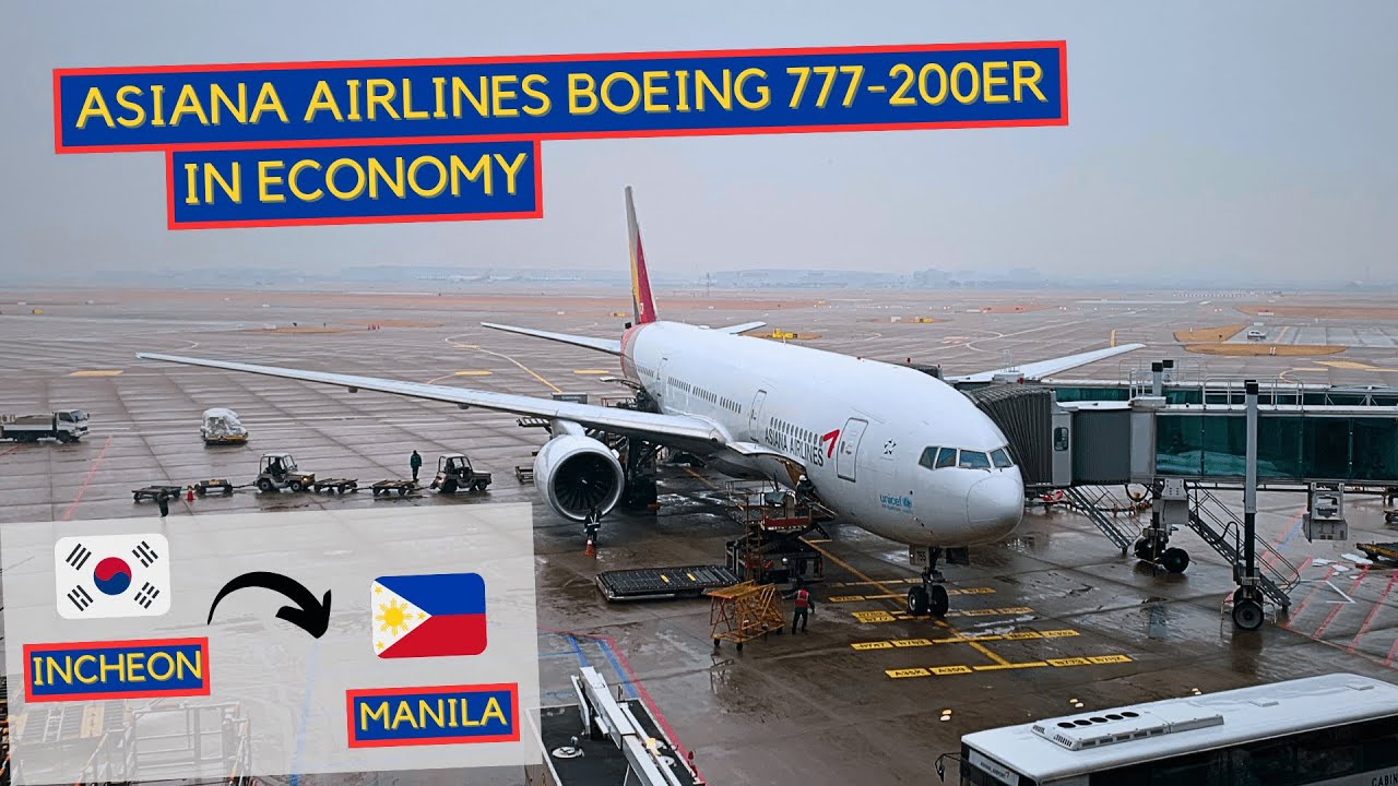 TRIP REPORT | Asiana Airlines Boeing 777-200ER (Economy) | Incheon - Manila