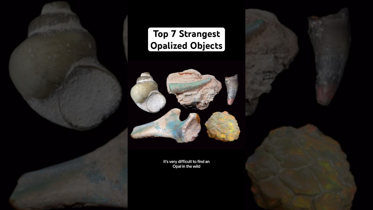 Opalized Objects #opals #dinosaur #gemstones #crystals #sharktooth #fossil #geology #gem #mosasaurus