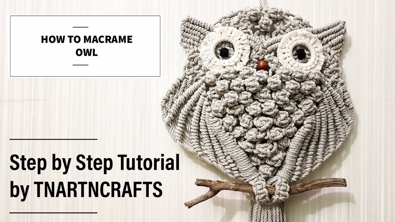 DIY Macrame Owl wall hanging tutorial for beginners & beyond #1, Macrame Berry Knots