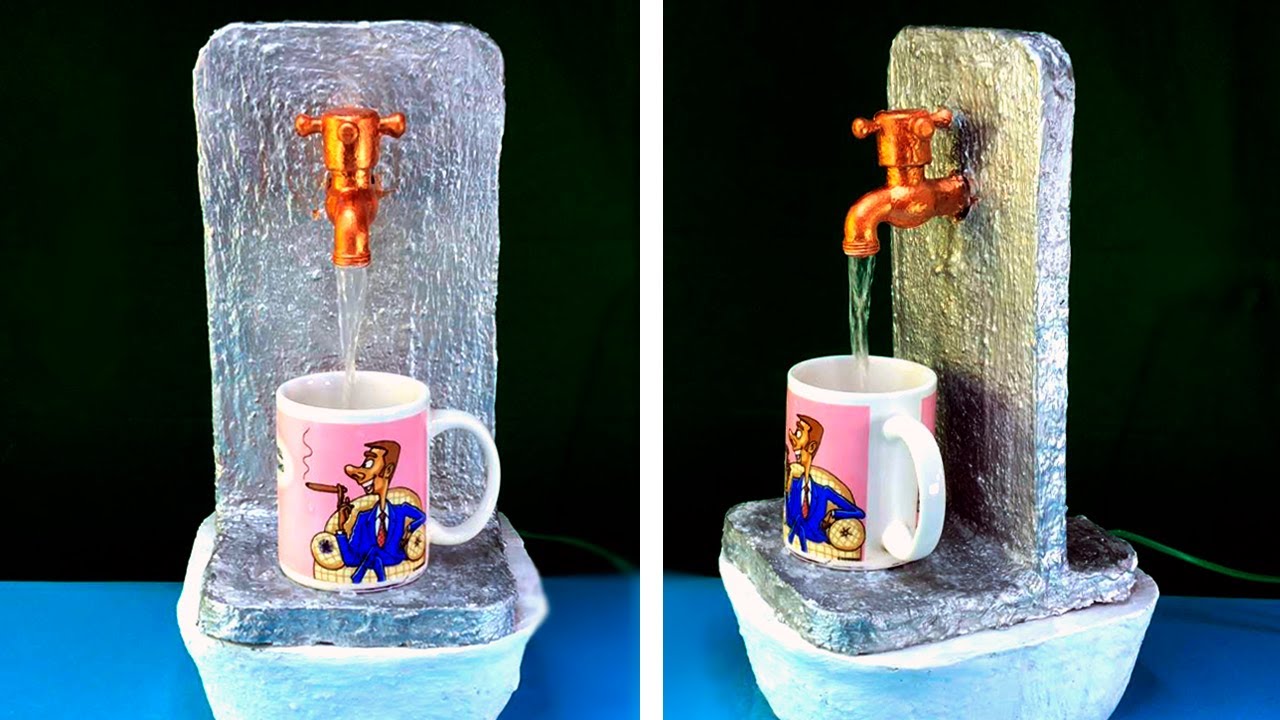 🔴 How to make cement desktop fountain very easy? Ideas for home decor!