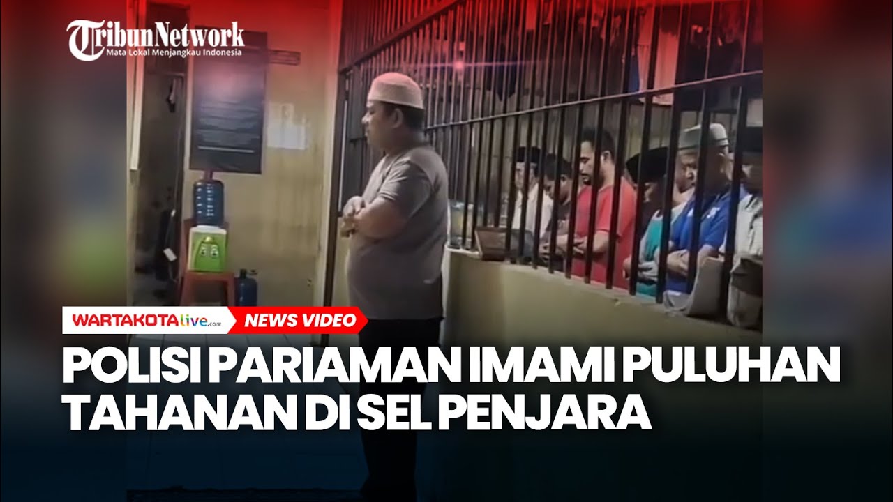 Polisi Pariaman Imami Puluhan Tahanan di Sel Penjara