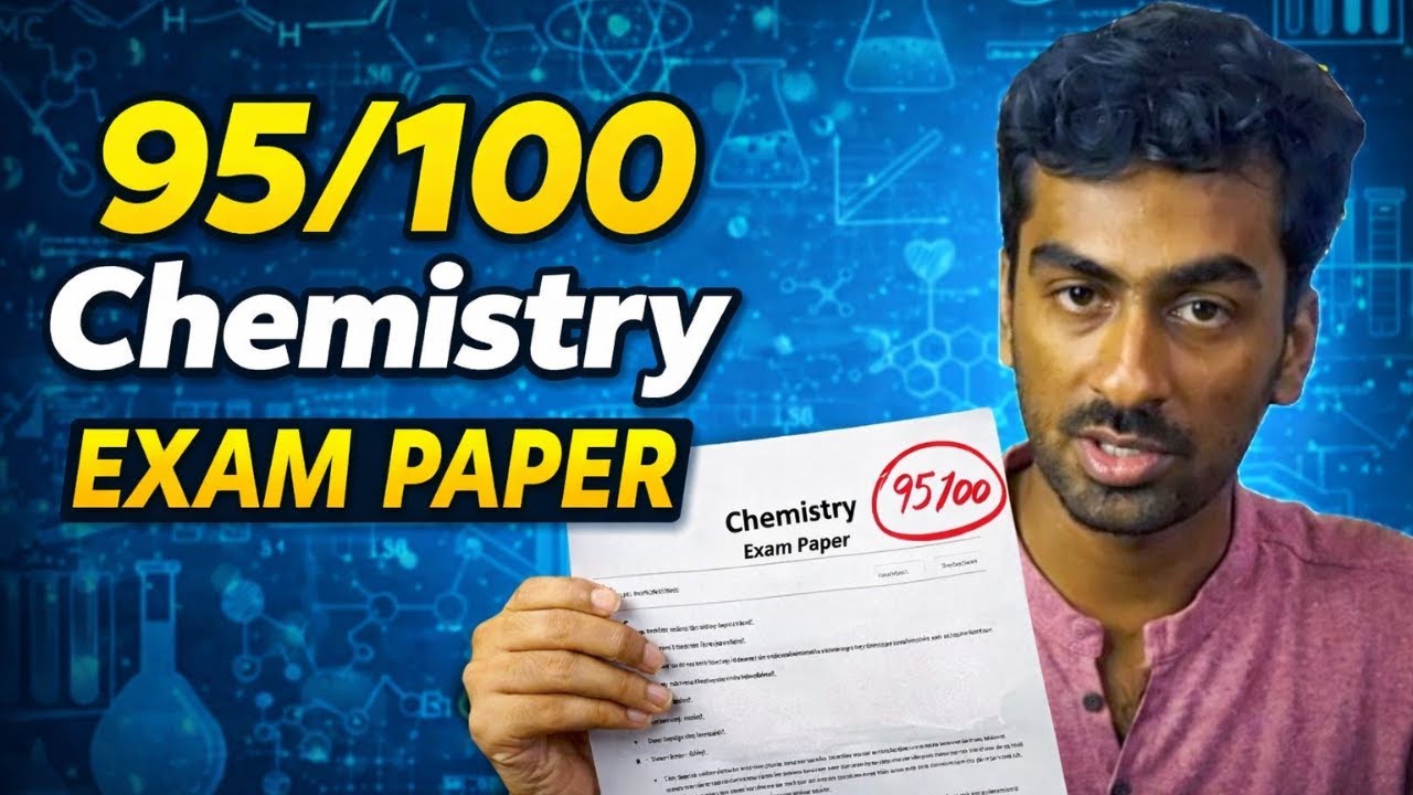 Chemistry Exam Paper 95/100 🔥 | 12th STD Board Exam | Topper Answer Sheet Review