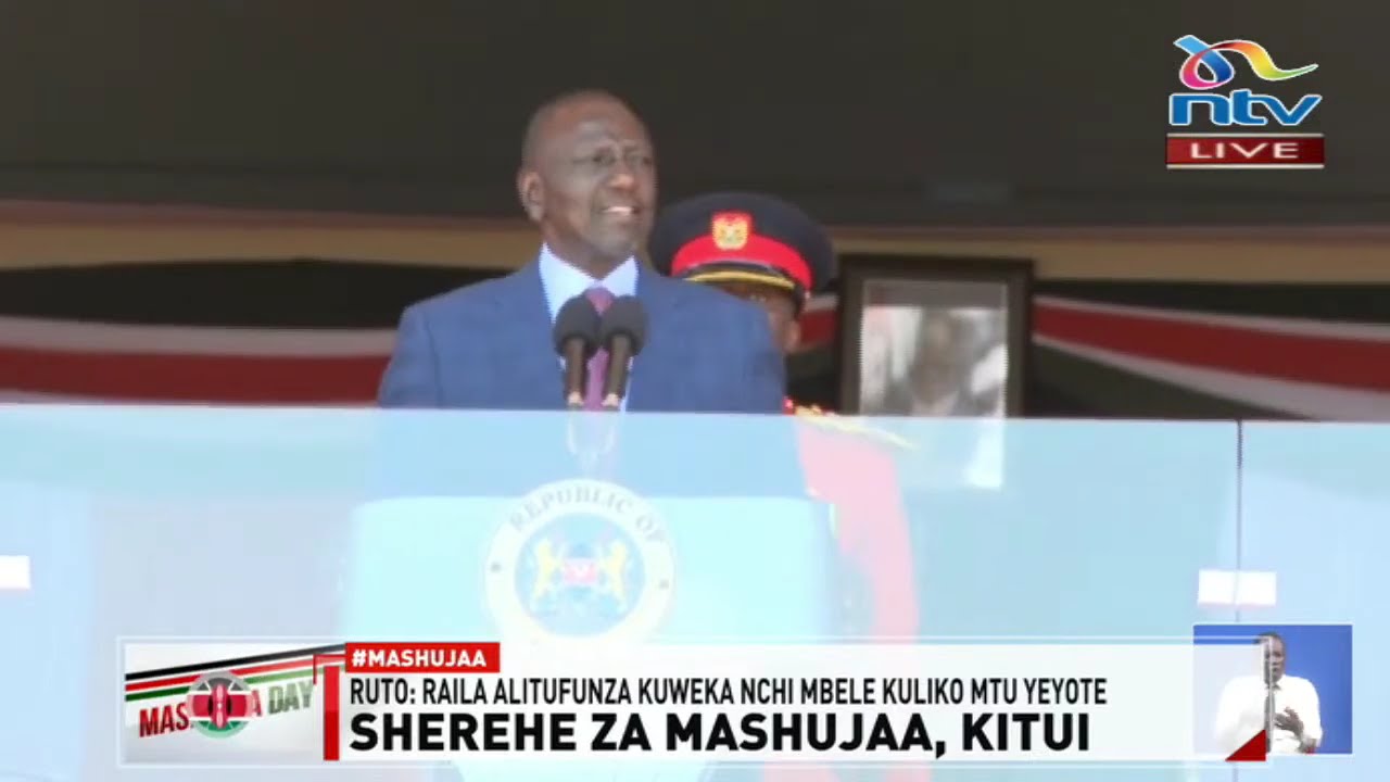 President Ruto's full speech during Mashujaa Day celebrations in Kitui