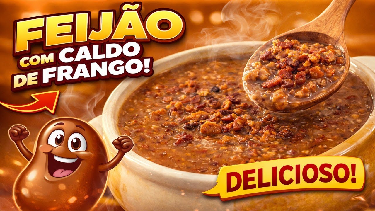 Feijão com Caldo de Frango