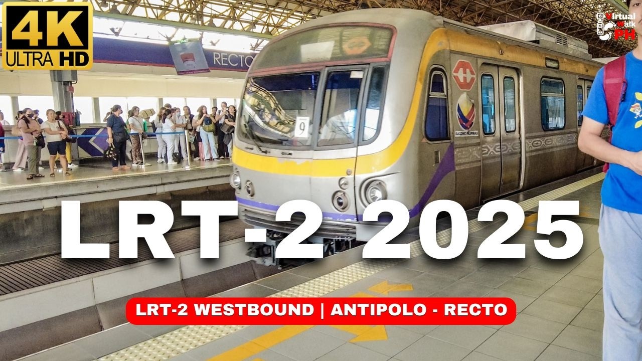 [4K] SAFEST Way to Manila from Antipolo Rizal | LRT-2 Train Ride 2025