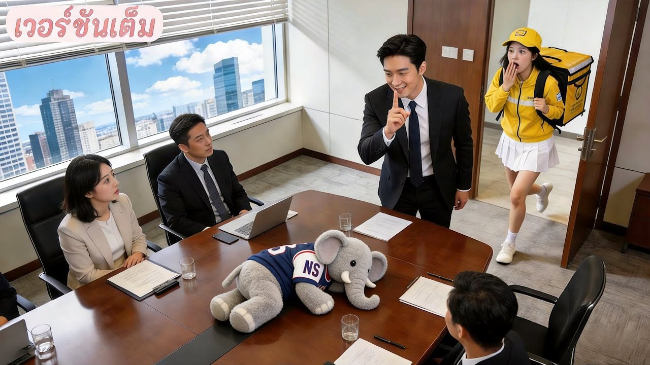 ลูกคนส่งของนอนในห้องประชุม CEO—เขาพบว่าเป็นลูกตน จึงพากลับบ้านทันที!