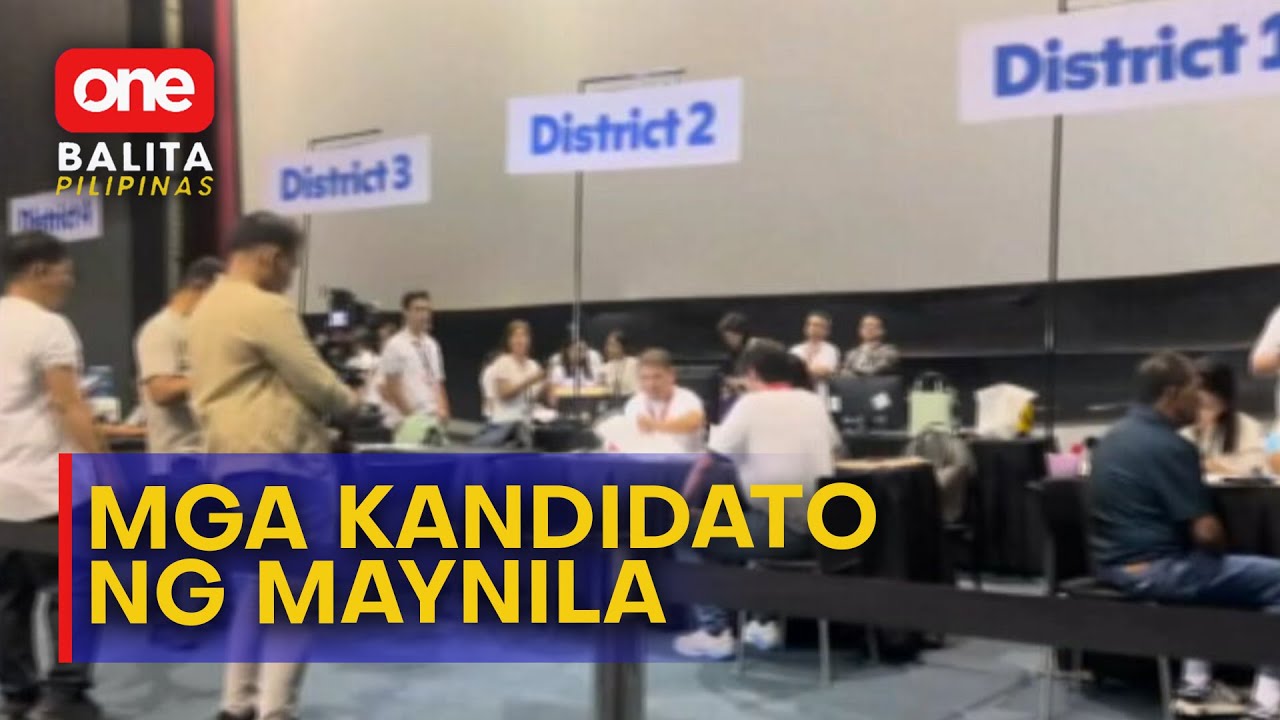 #OBP | Ilang tatakbo sa iba't ibang posisyon sa Maynila, naghain na ng COC