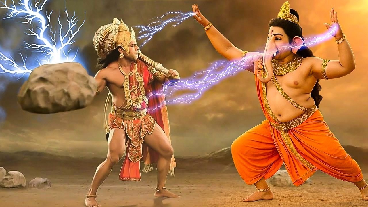 #hanuman गणेश जी और वीर हनुमान का हुआ घनघोर संघर्ष | Mahabali Hanuman