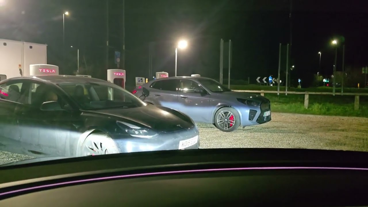 Charging My Car at the Tesla Supercharger ⚡