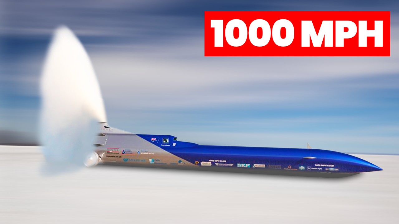 Разгон от 0 до 1000 миль в час за 22 секунды