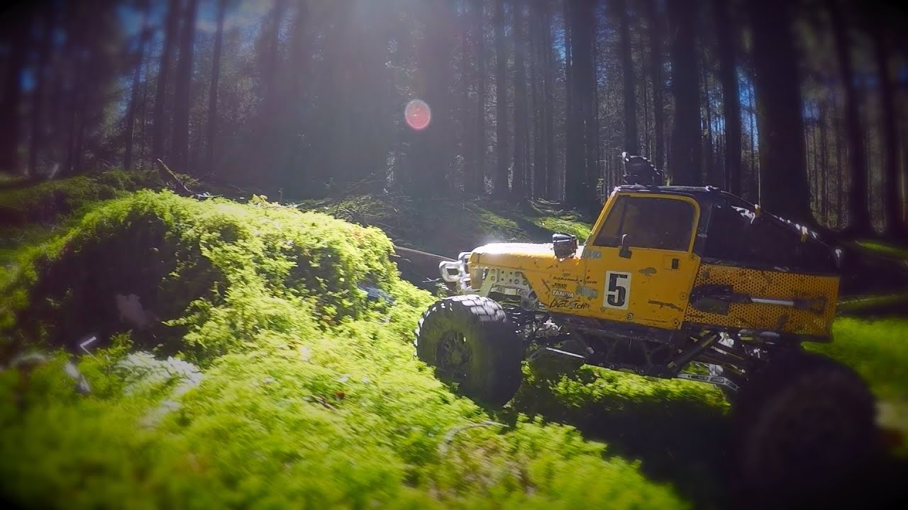Tamiya CR-01 Customized Jeep in a Mystic Forest